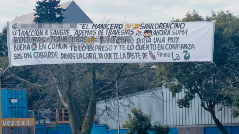 San Lorenzo amaneció con pasacalles escrachando al “Manicero ...