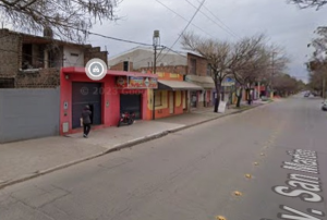 Av. San Martín 3700, lugar del heco delictivo.